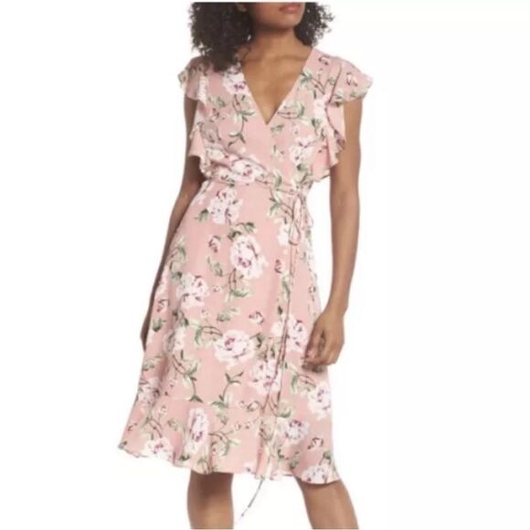 Charles Henry Wrap Dress Size Small - Picture 1 of 5